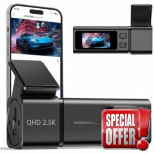 Dash Cam 2.5K WiFi Dash Camera for Cars
