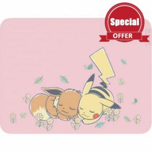 Razer Gigantus V2 Medium Pokémon Pikachu & Eevee - Soft gaming mouse mat for speed and control - Microfibre surface - Thick rubber foam - Non-slip - 360 x 275 x 3 mm
