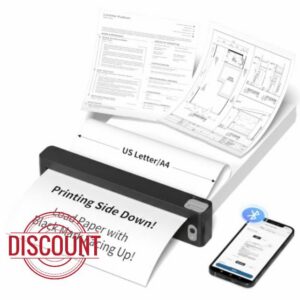 Portable A4 Thermal Printer with Bluetooth