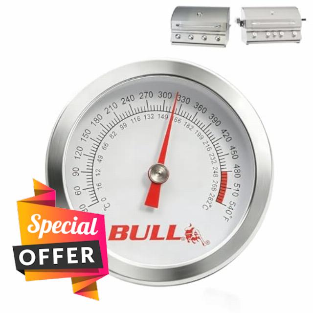 16690 BBQ Grill Thermometer Replacement for Bull Grills 2020 or Newer