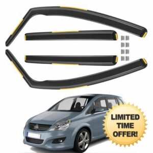 Wind Deflectors Compatible for Vauxhall ZAFIRA B MK2 2005-2014 5 Door MPV 4pc Set