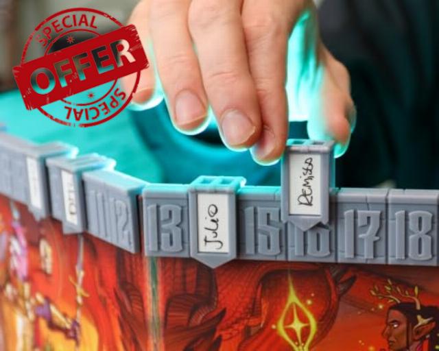 DND Initiative Tracker - Speed Up 5E & 5.5E Combat - Fits on Official GM Screens - Incl. 8 Erasable Banners