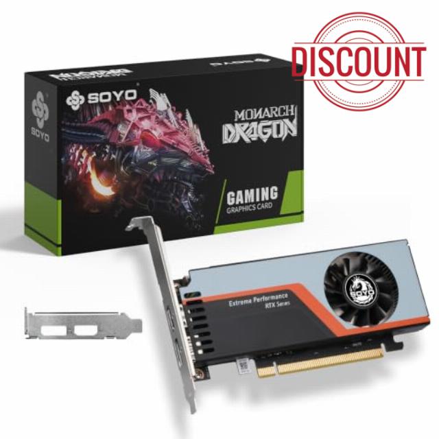 SOYO GeForce RTX 3050 6GB GDDR6 Low Profile Gaming Graphics Card