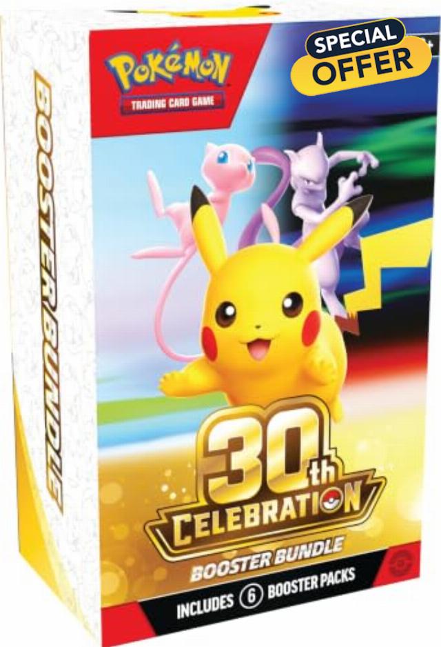 Pokémon TCG: 30th Celebration Booster Bundle (6 Booster Packs)