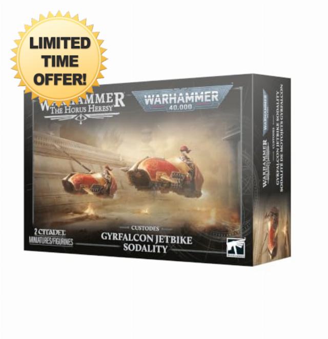 Games Workshop - Custodes: Gyrfalcon Jetbike Sodality                                                          Warhammer 40