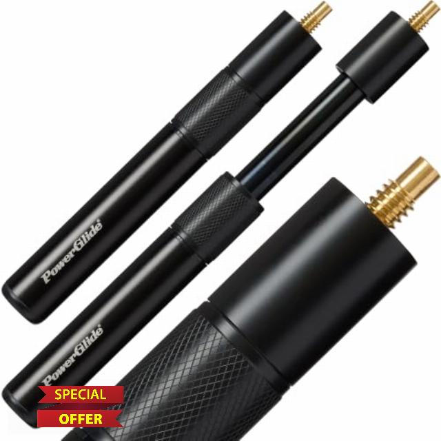 POWERGLIDE Screw-In Telescopic Cue Extension | 9–12 Inch Reach                                                          ISO Metric M10 x1.5 thread