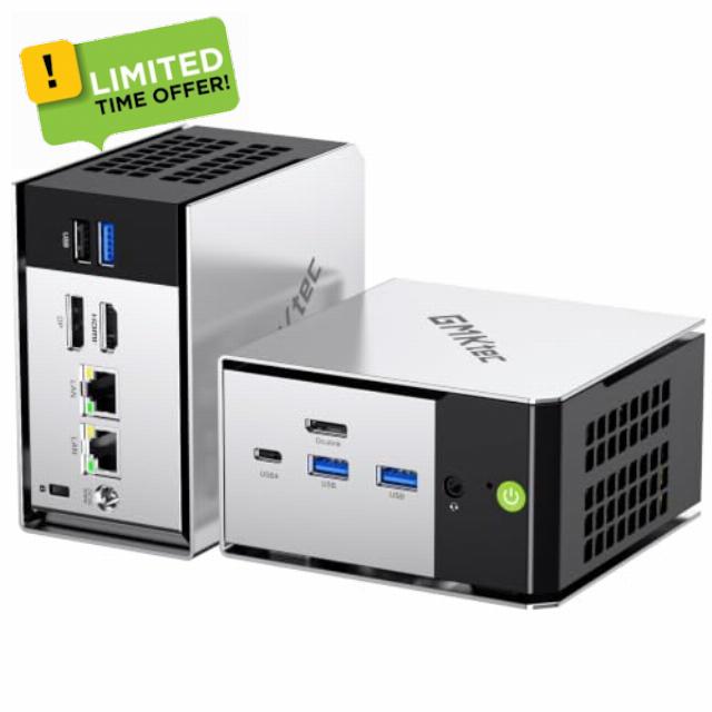 GMKtec Gaming Mini PCWindows 11 Pro M8 AMD Ryzen 5 PRO 6650H (Beat 7430U