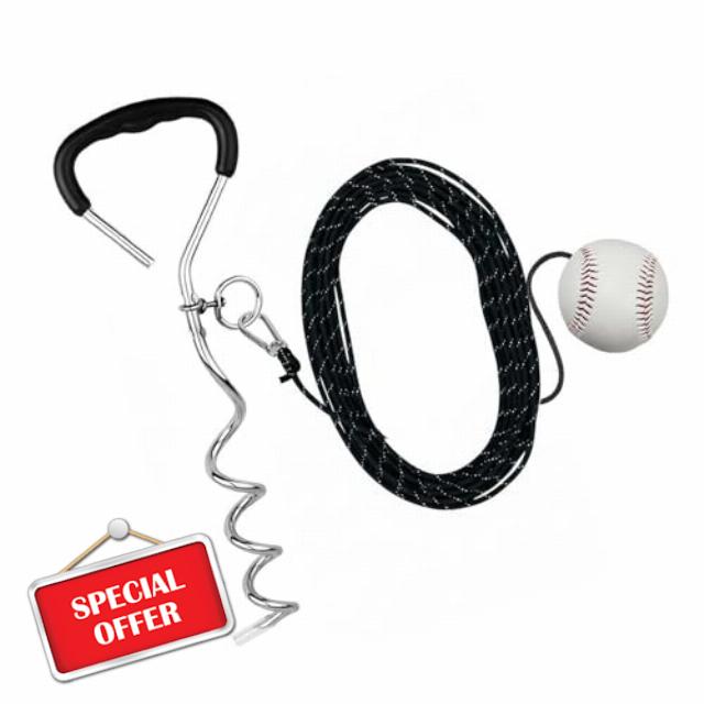 Alloy Steel Baseball Swing Practice Hitting Trainer Tool with Quick Reset Features for Continuous Batting Practices Baseball Swing Training Bel