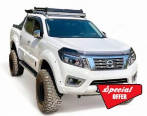 Compatible FOR NISSAN NAVARA D23/NP300 GLOSS BLACK BONNET WIND STONE DEFLECTOR PROTECTOR NOT BONNET BRA 2014-2021