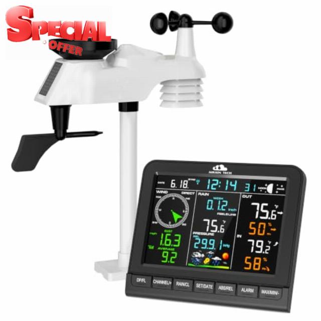 AIR6 Wireless Weather Station with Outdoor Wireless Sensor