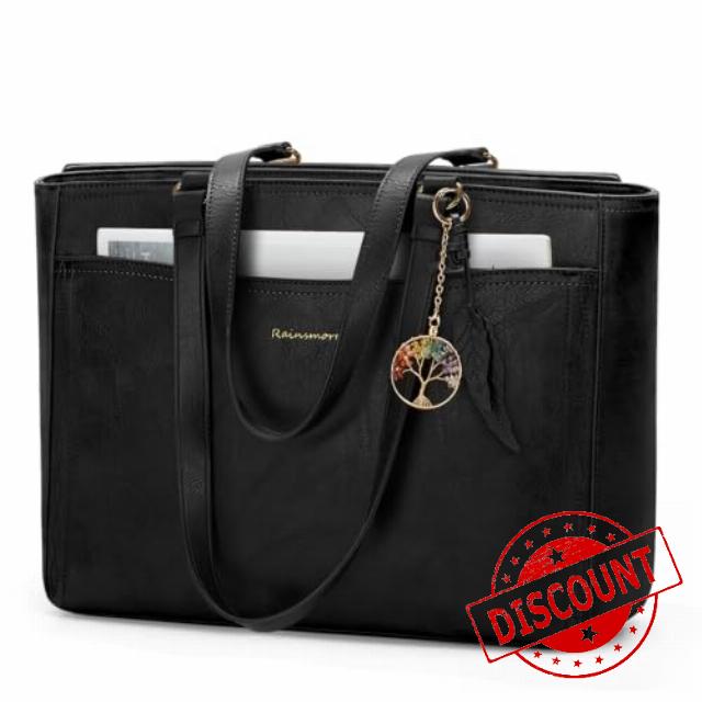 RAINSMORE Laptop Handbags for Women 15.6 Inch