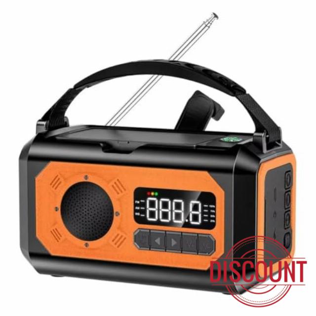 Radiflix Emergency Wind Up Radio (Orange)
