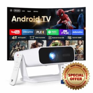 2026 New Smart Projector Built-in Apps Android 14 Native 1080P 4K Supported                                                          WiFi 6 Bluetooth 5.4