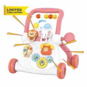 Push Walker - Interactive Learning Musical Support with Wheels                                                          Kids Standing Support For Training Play Home Living Room Bedroom Indoor Family | Time Yard Patio Children Boys Girls