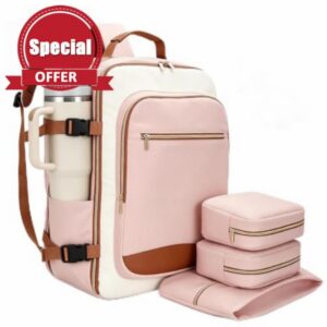 Ryanair Cabin Bags 40x30x20 Underseat Travel Laptop Backpack                                                          Hold 17” Laptop with Water Bottle Holder Anti Theft Carry On Hand Luggage Bag Waterproof Flight Travel Bag Airline Approved