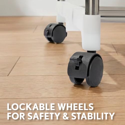 Lockable Wheels and 2-year Warranty