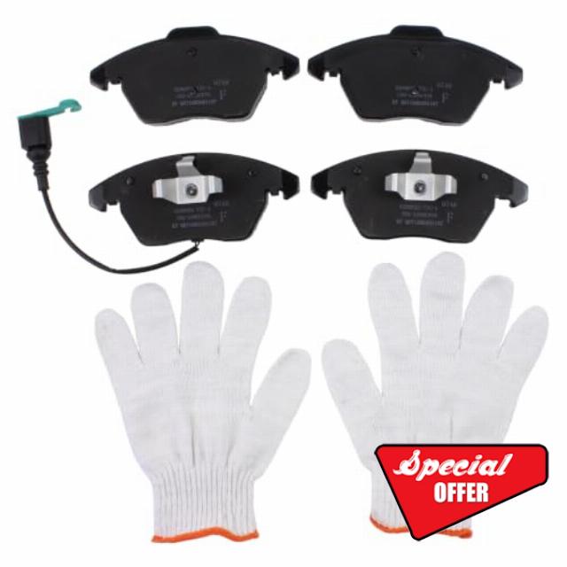 Front Right and Left Brake Pads Set for Au-di Sea-t Sko-da V-W                                                          for A1 A3 Altea Ibiza Leon Toledo Fabia Oc-tavia Rapid Roomster Superb Yeti Caddy Golf Je-tta Pa-ssat Polo Sci-rocco Tou-ra