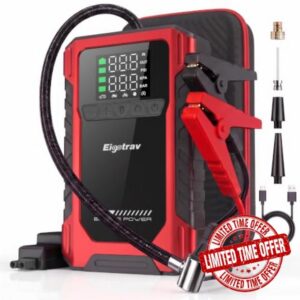 9000A Jump Starter Power Pack U2 Max with 150PSI Compressor