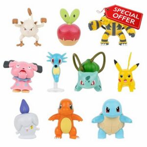 PoKéMoN PKW3301 10 Pack – Nine 2 One 4.5-inch Battle Figure