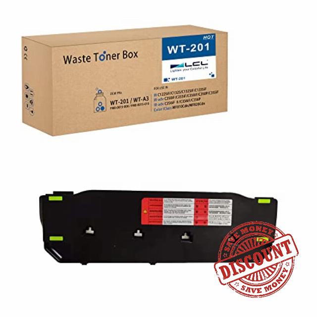 LCL WT201 WT-201 WT-A3 Waste Toner Container Box Cartridge for Canon                                                          imageRunner Advance C250 C255 C350 C250IF C255IF C350IF C1225 C1320 C1225IF C1325IF C1335IF Color MF810CDN MF820CDN 1PK