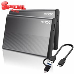 External Hard Drive USB C 500GB
