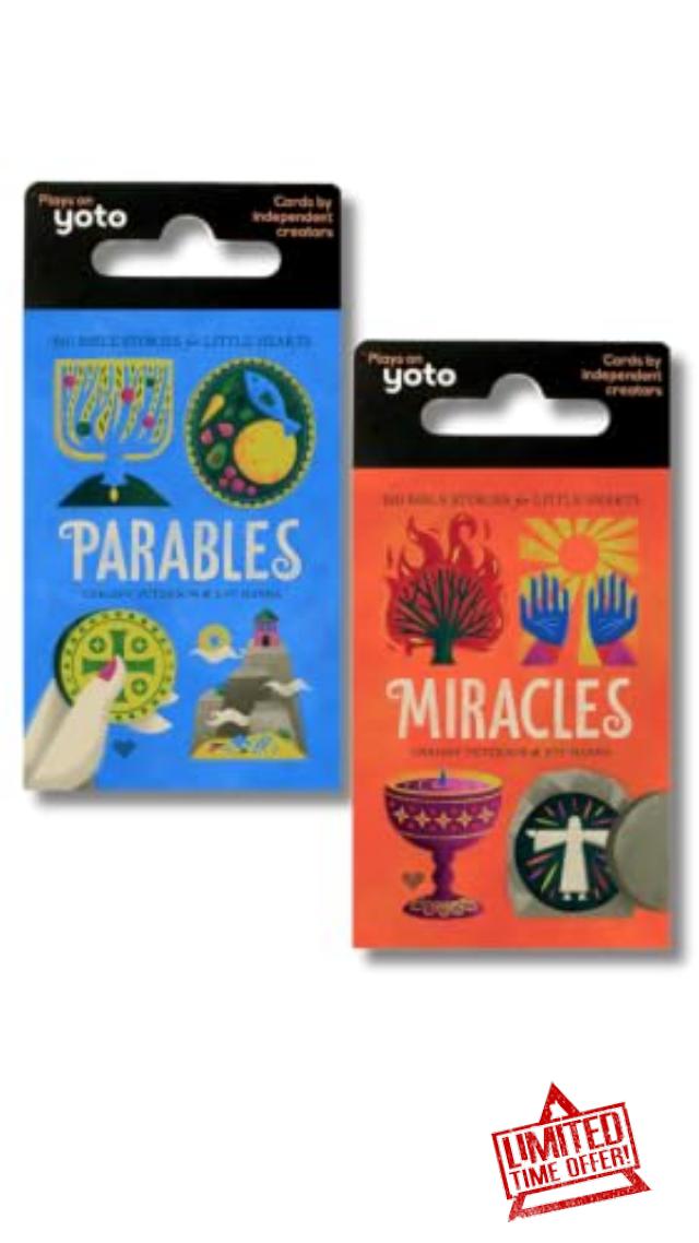Parables & Miracles Yoto Cards | Christian Hearing Stories for Children Ages 1-9