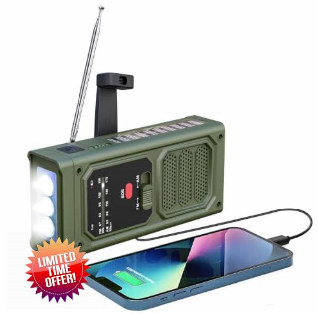 Wind Up Solar Radio