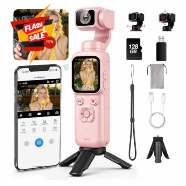 4K Vlogging Camera with Face Tracking＆WiFi