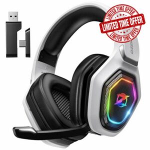 Ozeino Wireless Gaming Headset for Ps5 PC|2.4GHz Wireless
