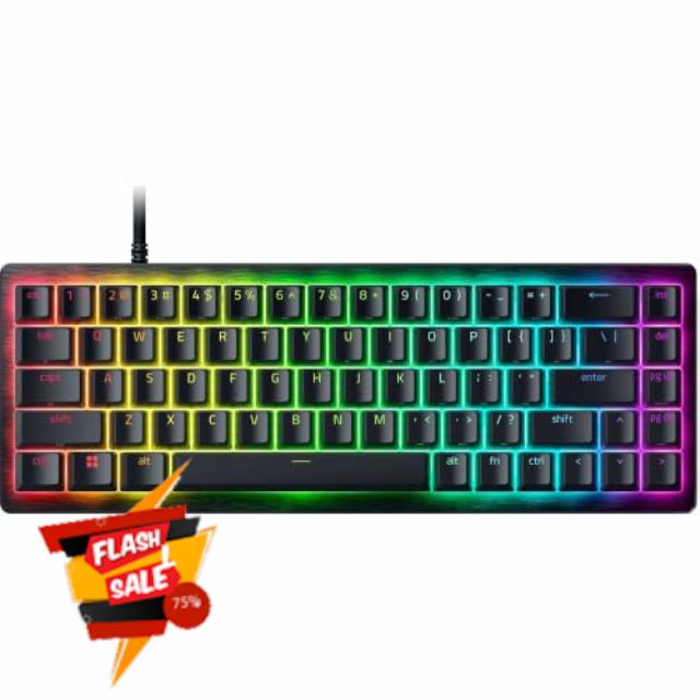 Razer Huntsman V3 HE Magnetic Mini 65% 8KHz - Hall Effect Magnetic Esports Gaming Keyboard - Snap Tap - HyperPolling 8000 Hz - Dual-Keypress Priority - PC | QWERTY US-Layou