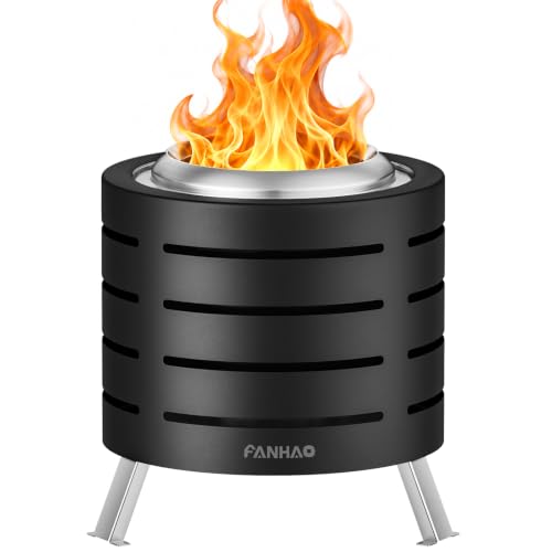 120% More Efficient Burn                                                          Stainless Steel with Heat-Resistant Finish Outdoor Firepit for Camping