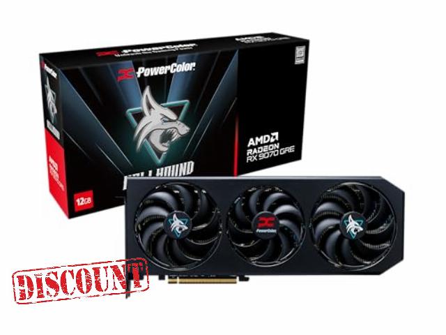 PowerColor Hellhound AMD Radeon RX 9070 GRE 12GB GDDR6