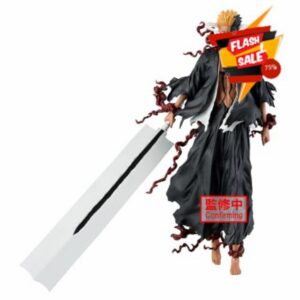 BANPRESTO Maximatic Bleach Blood Chains Ichigo Collectible Figure                                                          Bandai Banpresto Non-Articulated Anime Figure. PVC collectible with detailed paintwork and finish.