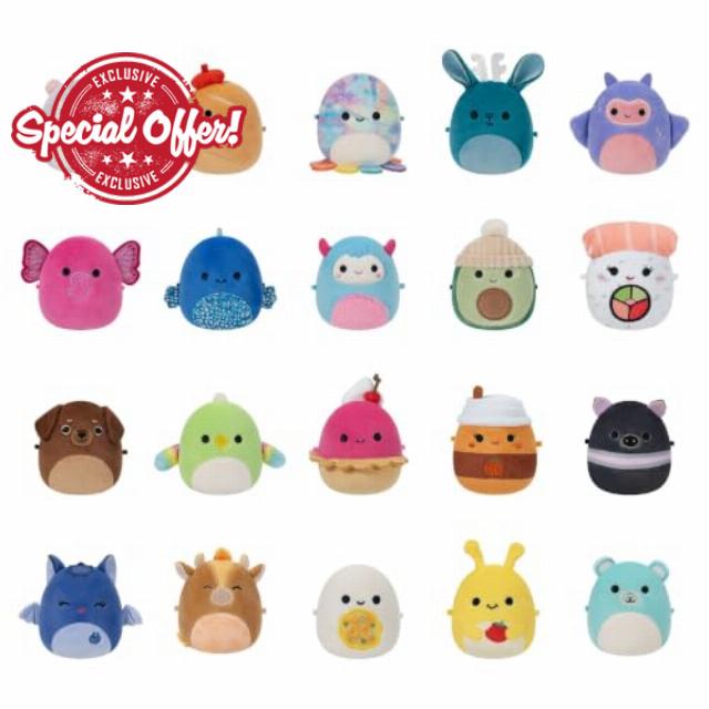 Squishmallows Original Micromallows Plush 20-Pack - 2.5-inch Plush                                                          includes Squishmallows favourites Aspen the Jackalope