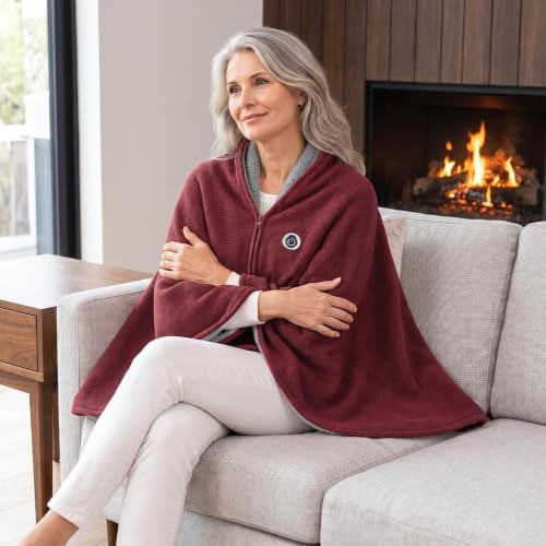 Wearable Heated Cape Poncho