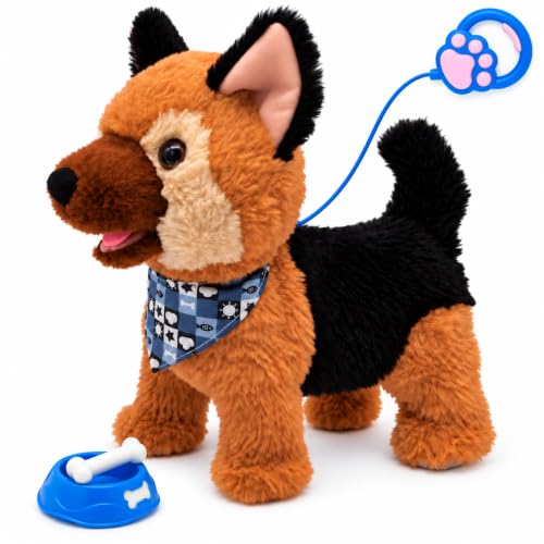 Music and Repeat Function                                                          Cute plush dog responds to touch