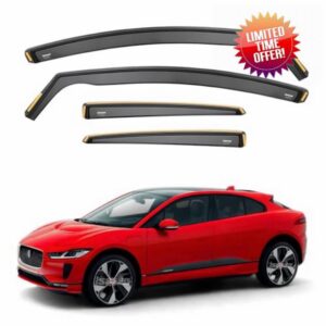 ISPEED Wind Deflectors For Jaguar I-Pace 2018-2024 5-Door SUV 4pc Set | Keep Your Car Ventilated In Rain & Wind