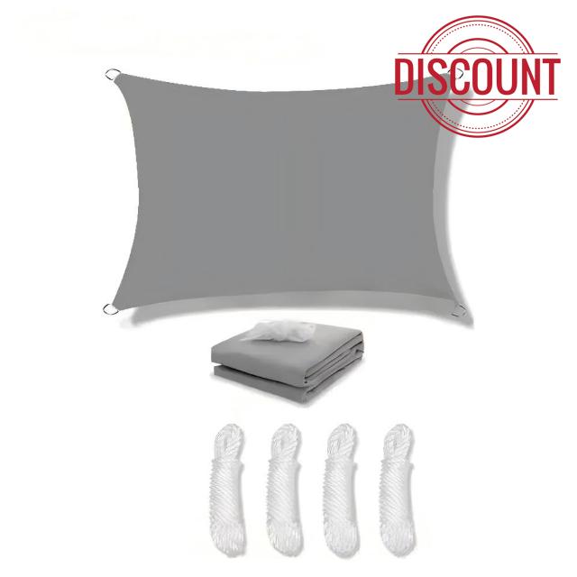 Sun Shade Awning 2 x 3 m Waterproof Design Made of Tear-Resistant Polyester for Sun Protection UV Protection Rate 93% Suitable for Patio