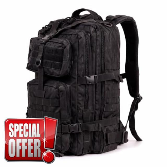 Tactical Military Backpack RANGER - 45L - Black - CrossTraining                                                          Ideal for Gym