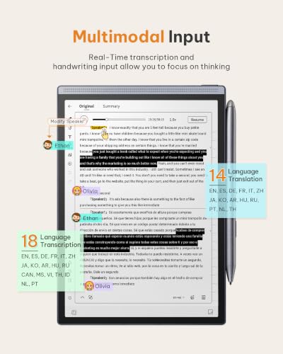 8.2-inch Tablet                                                          AI meeting summaries