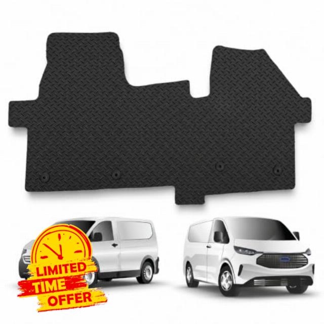 Rubber Floor Mat for Ford Transit Custom 2023 Onwards Manual