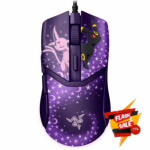Razer Cobra Pokémon Espeon & Umbreon Edition - Lightweight wired gaming mouse with Chroma RGB - 58 g - 8500 DPI - Speedflex cable | Espeon & Umbreon Editio