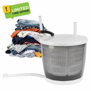 2-in-1 Manual Washing Machine and Spin Dryer