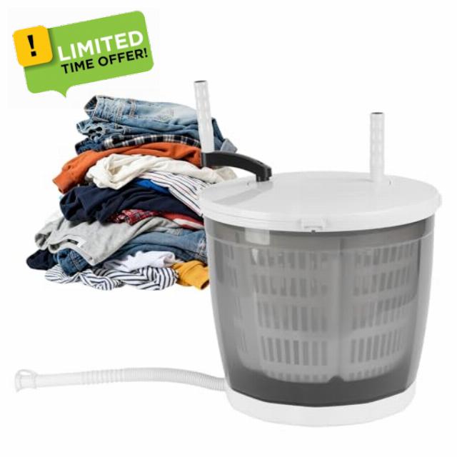 2-in-1 Manual Washing Machine and Spin Dryer