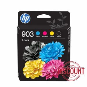 HP 903 Black/Cyan/Magenta/Yellow Original Ink Cartridges 4-Pack                                                          Compatible with HP OfficeJet 6900