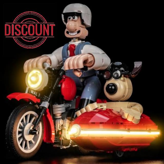LocoLee LED Light Set Compatible with LEGO 21371 Wallace & Gromit                                                          Decoration Lighting Kit Compatible with LEGO Wallace & Gromit