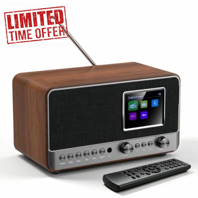 DAB Radio Mains Powered with Bluetooth