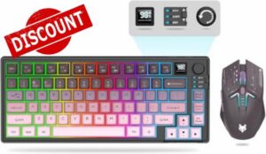 75 ％ Wireless Gaming Keyboard and Mouse Set