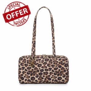 Nylon Bowler Bag                                                          Lightweight Bowler Shoulder Bag with Charm Loop