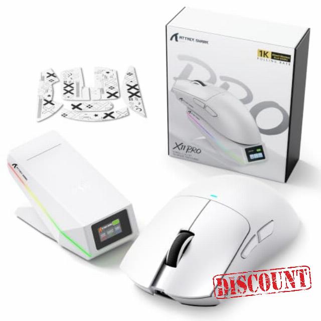ATTACK SHARK X11 PRO V2 Wireless Gaming Mouse TFT Charging Dock